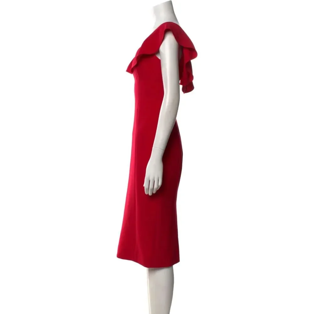 Carolina Herrera Sheath Dress Sz 2 - Picture 8 of 10